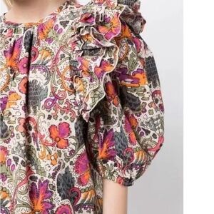 RHODE Nino Ruffle Top Lamu Floral Sm